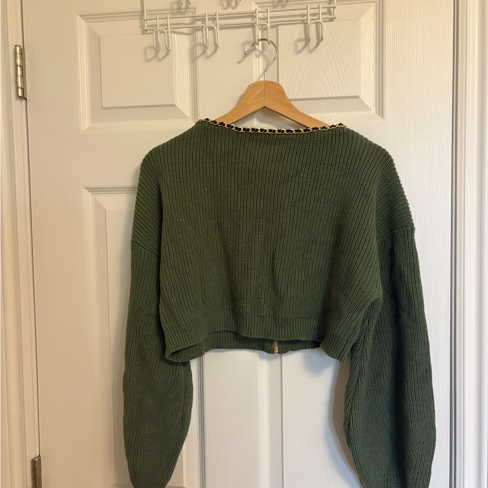 Lovers + Friends Olive Chain-Trimmed Cardigan - Picture 4 of 4